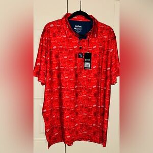 Bogey Bros Men’s Polo - Merica Red (XL)
